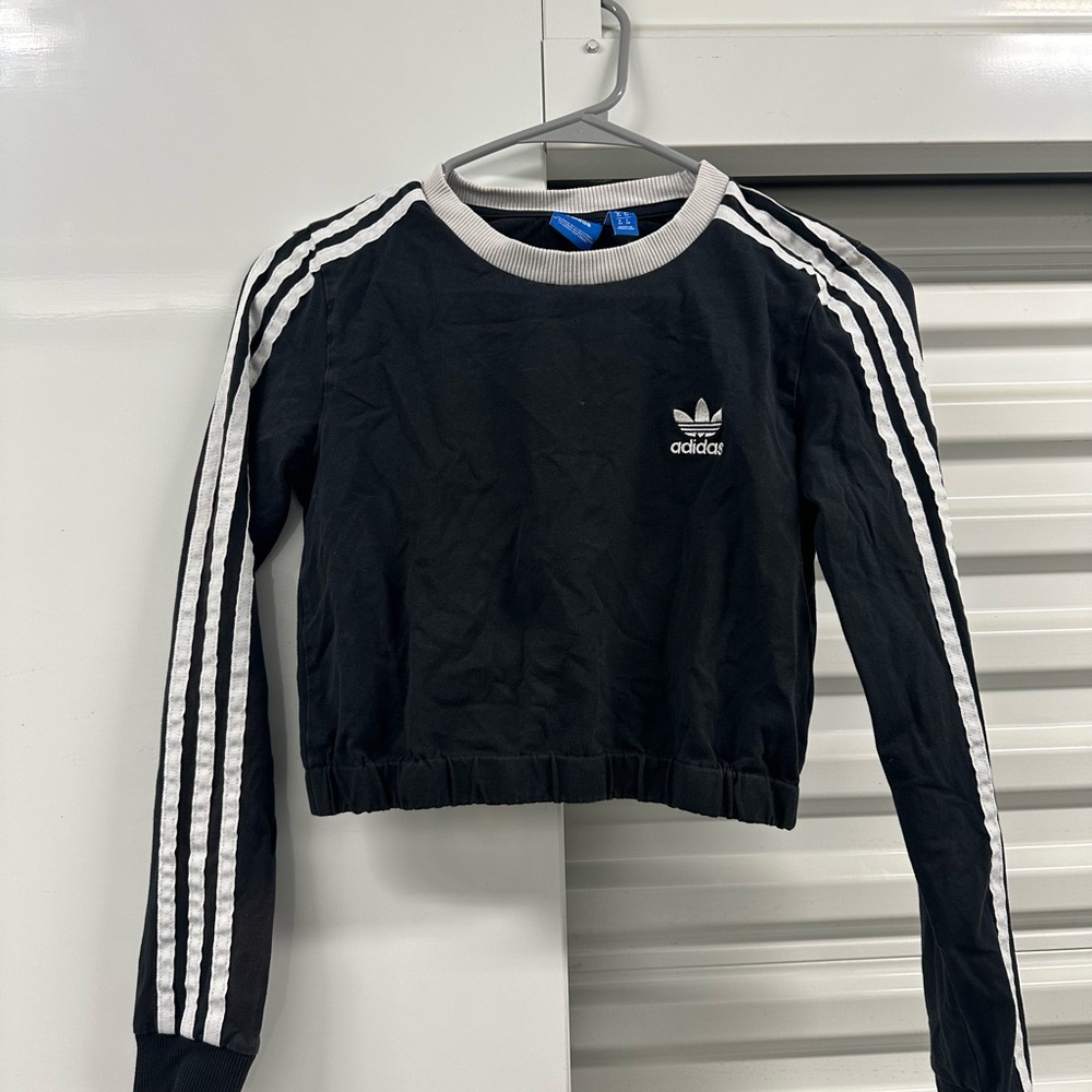 Adidas Black Crop Top